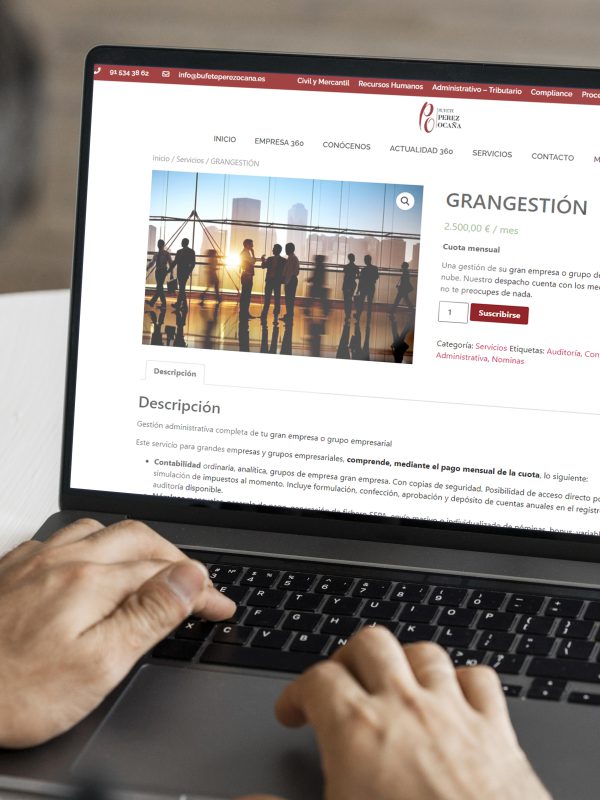 Diseño corporativo y web. Tienda virtual