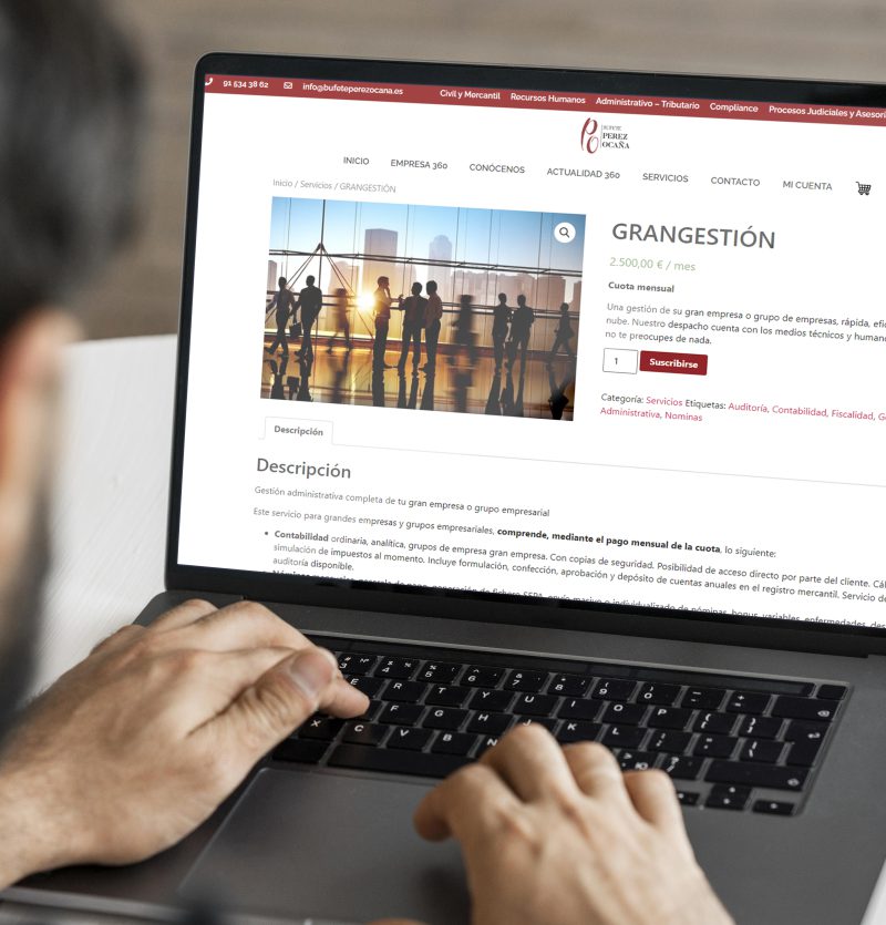Diseño corporativo y web. Tienda virtual