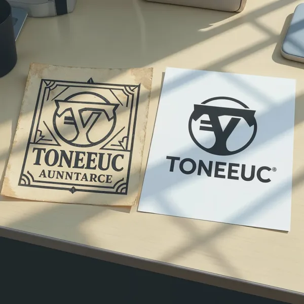 Proceso de renovación de identidad visual con rediseño de marca profesional